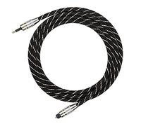 VGEBY Cable de óptico Mini Enchufe de 3,5 Mm, Construcción Duradera de PVC, Conector Chapado en Oro, Diseño de Baja Pérdida para DVD y de Cine en Casa (1,5 m/4,9 pies)