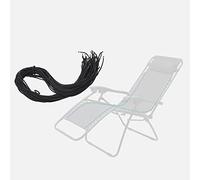 VGEBY Cable de Repuesto Universal para Silla Zero Gravity Kit de Reparación de Cordones Elásticos de para Sillón Reclinable, 4 Piezas Incluidas para un Fácil Mantenimiento de Bricolaje (Black)