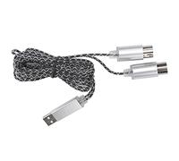 VGEBY Cable MIDI, Cable de Transferencia USB para Conexión de Teclado a Computadora, con Funda de TPE y Diseño Antiinterferencias, para Edición de Sintetizador de Teclado MIDI