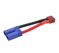 VGEBY Cable T Hembra a EC5 Macho, Conexión Confiable Protección contra Cortocircuitos 12AWG Conector en T para RC Car/Aircraft Model RC Battery Lipo Connector Accesorios Aeronáuticos