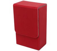 VGEBY Caja de Almacenamiento de Tarjetas Tarot Box, Caja de Tarjetas de Tarot de Cuero PU de Gran Tamaño para Tarjetas de Tarot de Tamaño Estándar Universal (Rojo)