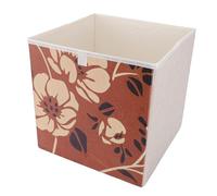 VGEBY Caja de Almacenamiento, Organizador Plegable con Cuero de PU y Lino de Algodón, Perfecto para Ropa, Mantas y Libros en la Oficina en Casa o el Dormitorio 11.81x11.81in