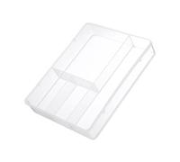 VGEBY Caja de Bandeja Divisoria de Escritorio con Gran Capacidad, Almacenamiento de Maquillaje de Escritorio Práctico y Hermoso, para Dormitorio de Estudiantes de Oficina (Transparente)