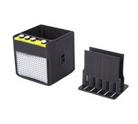 VGEBY - Caja de púas para guitarra, soporte impreso en 3D compacto almacenamiento organizado soporte de guitarra para músicos jugadores, práctica de viaje, escena de repetición estudio