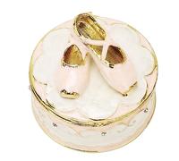 VGEBY Caja Decorativa de Baratija de Zapatos de Ballet, Elegante Decoración de Mesa para Estantería, Bandejas de Espejo