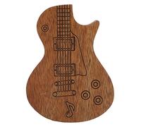 VGEBY Caja para Púas de Guitarra, Soporte de Almacenamiento de Madera Maciza con Patrón para Guitarristas y Amantes de la Música, Accesorios para Instrumentos Musicales