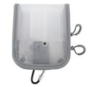 VGEBY Caja para Señuelos de Pesca, Caja para Aparejos de Nailon PC Transparente Resistente Al Agua con 6 Compartimentos y Cremalleras Dobles, para Equipos de Pesca Al Aire y (GRAY)