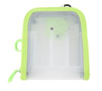 VGEBY Caja para Señuelos de Pesca, Caja para Aparejos de Nailon PC Transparente Resistente Al Agua con 6 Compartimentos y Cremalleras Dobles, para Equipos de Pesca Al Aire y (GREEN)