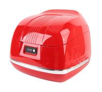 VGEBY Caja Trasera para Motocicletas de 35 litros, Material Resistente a la Lluvia, Diseño Retro Elegante para la Mayoría de Motocicletas y Scooters (Rojo)