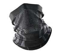 VGEBY Calentador de Cuello, Tela de Poliéster, Bufanda Gruesa a Prueba de Viento, Cálida y Transpirable, 15,75 X 8,66 Pulgadas para Ciclismo Al Aire, Caminar, Pescar (Gris oscuro)