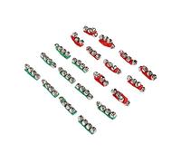 VGEBY Campanas de Muñeca, Cascabeles de Metal para Fiestas de Navidad y Cumpleaños, 20 Piezas de Instrumento de Percusión Rojo y Verde para Niños Adultos