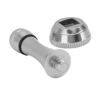 VGEBY Caña de Equilibrio para Carrete de Pesca, Soporte para Carrete de Pesca de Aleación de Aluminio con Diseño Anticolisión para Mayor Estabilidad y Protección, Compatible con (Plata Negro)