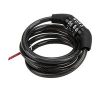 VGEBY Candado de Combinación para Bicicleta, Candado de Cable de Acero con Código de 4 Dígitos para Bicicleta de Montaña, con Contraseña Fija y Alta seguridad.