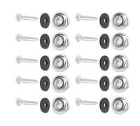 VGEBY Candado para Correa de Guitarra, Aleación de Zinc con Ajuste Seguro, 5 Juegos de Candados para Correa para Ukelele bajo Eléctrico Acústico, Accesorio Universal para Músicos (SILVER)