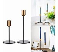 VGEBY Candelabros con Diseño Simple y Moderno de Metal para Decoración de Sala de Estar y Bodas, 2 Piezas