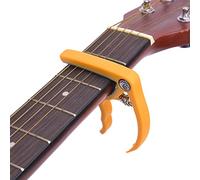 VGEBY Capo de Guitarra, Removedor de Pasadores de Puente para Ukelele bajo de Guitarra de 4-6 Cuerdas, con Diseño Liviano de Alta Resistencia, Tamaño Pequeño Fácil de Transportar (K74 amarillo)