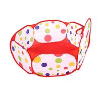 VGEBY Carpa de Bola para Niños con Canasta de Tiro, Casa Portátil de | Poliéster, Grueso y Duradero, Colores Suaves, Juego Interior y Exterior, Aprendizaje Interactivo entre e Hijos
