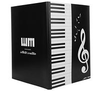VGEBY Carpeta de Partituras A4 4 Páginas para Pianista, Funda para