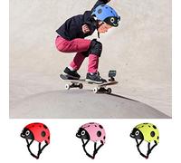 VGEBY Casco de Bicicleta para Niños ABS EPS Casco Protector de 50 a 54 Cm Esfera Ajustable Ventilado Ligero para Niños de 5 a 8 Años Ciclismo Monopatín Andar en Scooter (Rojo)