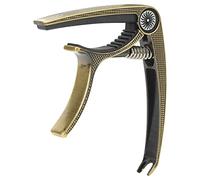 VGEBY Cejilla Elegante para Guitarras Eléctricas de 6 Cuerdas con Apariencia única, Fácil Operación para una Interpretación sin Esfuerzo, Construcción Metálica Duradera (Bronce)