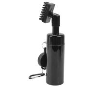 VGEBY Cepillo Limpiador para Palos de Golf con Botella Rociadora de Agua, Botella Exprimible a Prueba de Fugas de 160 Ml con Cerdas Rígidas de Nailon, para Accesorios de Herramientas (Black)