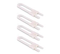 VGEBY Cerraduras de Gabinete a Prueba de Niños, Pestillos Ajustables en Forma de U para Gabinetes de Doble Puerta, Seguridad para Bebés y Niños Pequeños