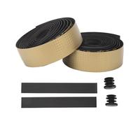 VGEBY Cinta para Manillar de Bicicleta, Cinta de Barra EVA de PU Antideslizante que Absorbe los Golpes para Ciclismo, Raquetas de Bádminton, Volante (GOLD)