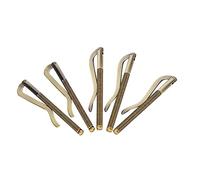 VGEBY Clip de 80 mm para billetera extensible con resorte de alta dureza [5 unidades] para profesionales, #414, Antike Bronze, Casual