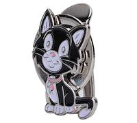 VGEBY Clip de Sombrero de Golf, Soporte de Marcador de Pelota de Golf magnético de Metal Clip de Visera Accesorio de Marcador de Pelota múltiples Patrones(Pequeño Gato Negro)