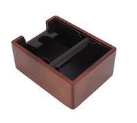 VGEBY Coffee Knock Box Diseño Premium con Características Antideslizantes para Home Cafe 21x16cm Hecho de Madera y Hierro