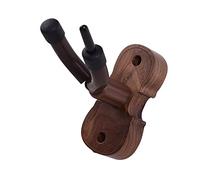 VGEBY Colgador de Pared para Violín, Base de Madera, Soporte para Gancho de Viola y Violín Montado en la Pared con Soporte para y Cojín de Goma, para Almacenamiento Exhibición de