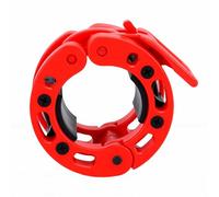 VGEBY Collar con Barra, Abrazadera para Collar con Barra de 50 Mm, Clip Profesional para de Pesas con Bloqueo de Resorte con una Mano para Levantamiento de Pesas y Entrenamiento (Rojo)