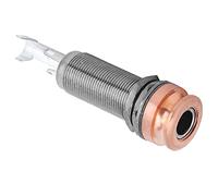 VGEBY Conector de Clavija Final, Reemplazo de Función de Bloqueo de Correa para Guitarra Eléctrica, con Construcción de Latón de Alta Calidad, Utilizado para bajo (boca de cobre rojo)