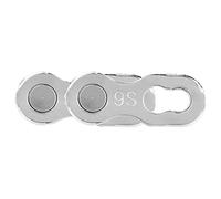 VGEBY Conector de Eslabón de Cadena de Bicicleta Eslabón de Cadena de Bicicleta de Acero de Aleación para Cadenas de 9 Velocidades Herramienta Reutilizable Instalación Gratuita Bordes Lisos para (1
