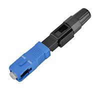 VGEBY Conector de Fibra óptica, 10PCS Conector de Fibra SC UPC Rendimiento Estable Conector Rápido de Fibra óptica SC Adaptador Rápido Modo único para FTTH ODF