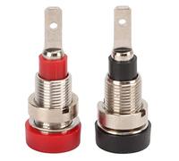 VGEBY Conector Tipo Banana, Poste de Unión para Montaje en Panel de 2 Mm, Fácil Instalación, Voltaje Nominal de 30 V, Ideal para Inversores, Electrónica y Automoción