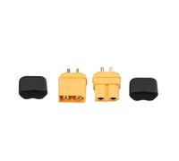 VGEBY Conectores XT60H, 1 par de Enchufes Macho Hembra con Carcasa Protectora para BateríA LiPo Accesorio RC, Conexión de Alto Amperaje, Corriente Nominal 30 A, Calibre de Cable 12 AWG