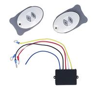 VGEBY Control Remoto Inalámbrico de Cabrestante, Receptor Transmisor, 2 Transmisores 1 Receptor para Ajuste de Vela Marina