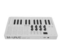 VGEBY Controlador de Teclado MIDI de 25 Teclas Bluetooth USB Portátil con 8 Almohadillas Retroiluminadas RGB 8 Perillas para Grabación de Estudio de Producción Musical
