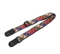 VGEBY Correa de Ukelele de Nailon Estampado con Extremos de Cuero - Cierre Ajustable - Fácil Instalación Adecuado para Intérpretes de Ukelele (Tipo 1)