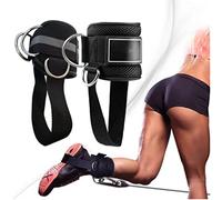 VGEBY Correas de Tobillo para Máquinas de Cable Puños de Tobillo Acolchados de Neopreno con Anillos 3 D Correa de Pierna Ajustable para Contragolpes de Glúteos Entrenamientos de Piernas de Cadera en