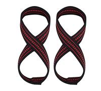 VGEBY Correas Levantamiento Pesas, Nylon Suave Figura 8 para Entrenamiento de Gimnasio, Mangas Protectoras de Manos (M) Straps 8