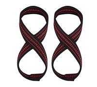 VGEBY Correas Levantamiento Pesas, Nylon Suave Figura 8 para Entrenamiento de Gimnasio, Mangas Protectoras de Manos (M) Straps 8