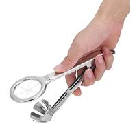 VGEBY Cortador de Huevos de Acero Inoxidable 304 con Borde de Cuchillo Lineal para Huevos Cocidos Herramienta de Cocina 21x6,5 Cm