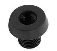 VGEBY Cubierta Inferior para Taco de Billar, Aleación de Aluminio de Primera Calidad y Material Plástico, Tapón Trasero Negro Liviano para Protección del Taco, con Tornillo para