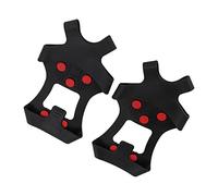VGEBY Cubrezapatos Antideslizantes para Nieve, Tacos de Tracción de 10 Pernos con Caucho Resistente Al Desgaste y Acero Inoxidable, para Zapatos, Botas en Carreteras Urbanas, Nieve y