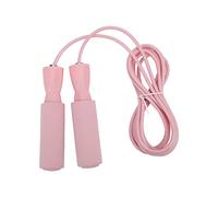 VGEBY Cuerda para Saltar con Alambre, Cuerda para Saltar Ajustable con Rodamientos Dobles y de Espuma Viscoelástica Suave, para Hombres, Mujeres y Niños (PINK)