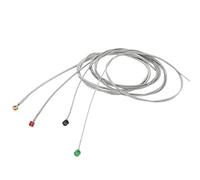 VGEBY Cuerdas de Guitarra, Juego de bajo Eléctrico Duradero de Metal con Cabezales Coloridos, 4 Piezas Impermeables para Bajistas