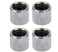 VGEBY Cúpula de Perilla de bajo Eléctrico, Piezas de Control de Volumen de Tono con Incrustaciones de Carcasa de Metal de Alta Gama para Guitarra, con Superficie Brillante y Mano de (B oye)