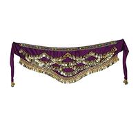 VGEBY Danza Vientre Cinturón de Cadera Cintura de Traje de Baile de Moda(Dark Purple)